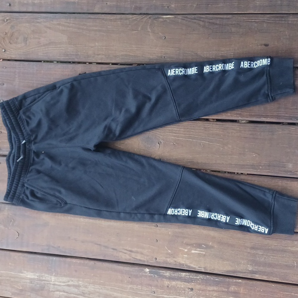 Abercrombie Black Joggers
